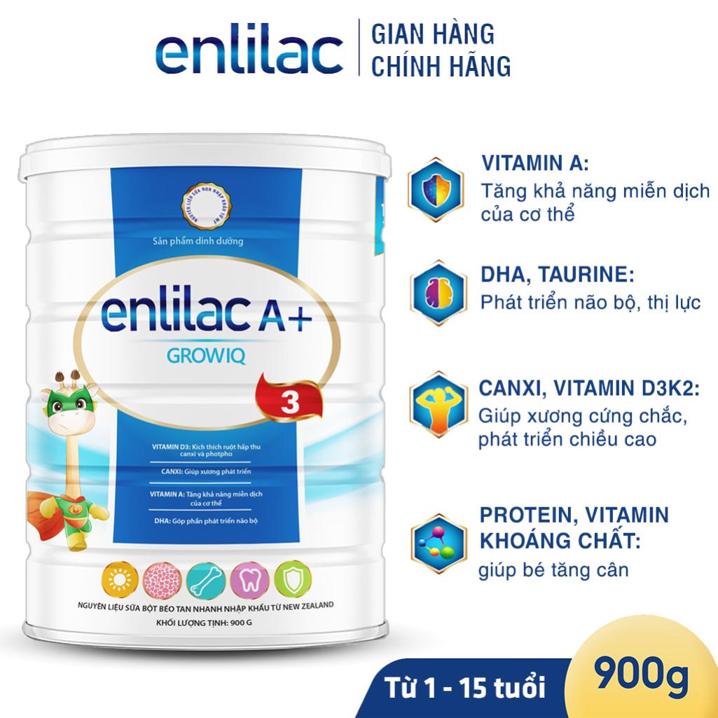 Sữa phát triển trí não và chiều cao Enlilac A+ Grow IQ Sữa phát triển trí não và chiều cao Enlilac A+ Grow IQ