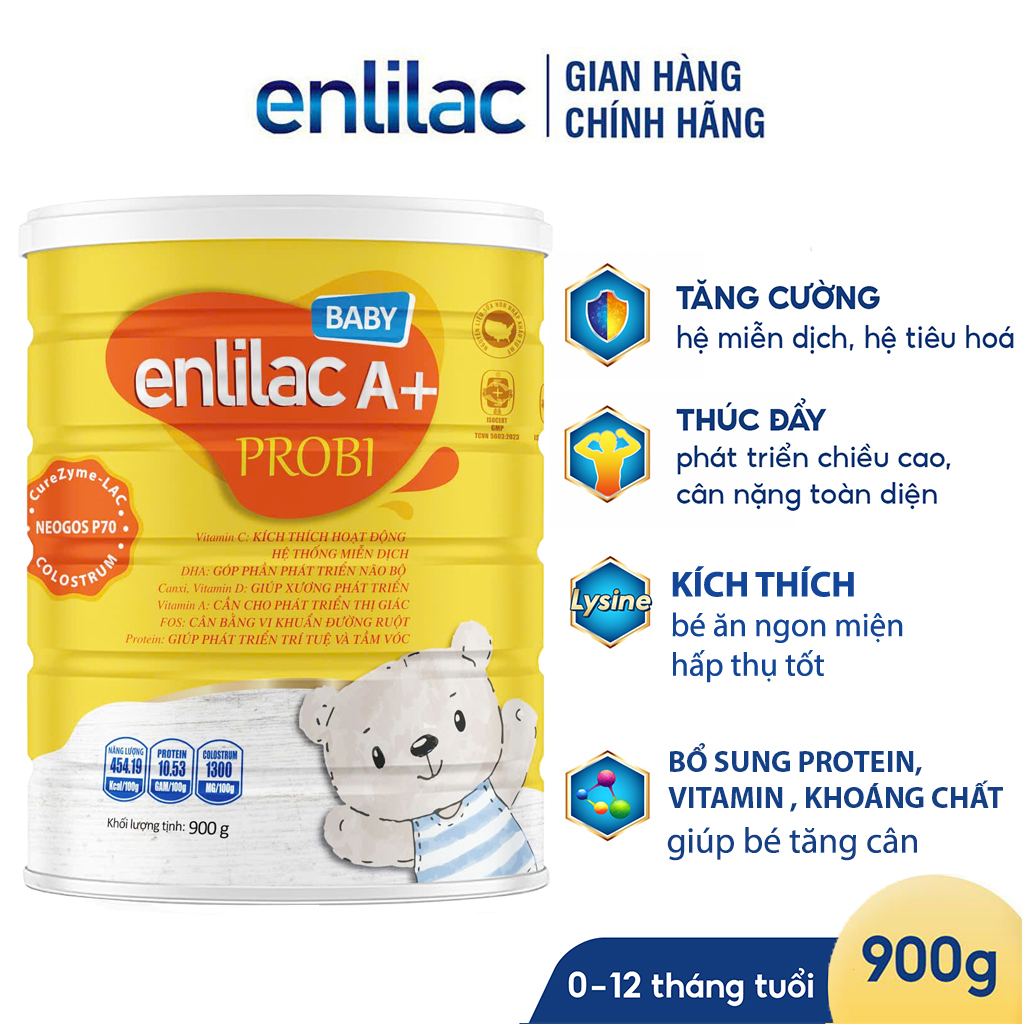 Sữa cao năng lượng cho bé Enlilac A+ Probi Baby