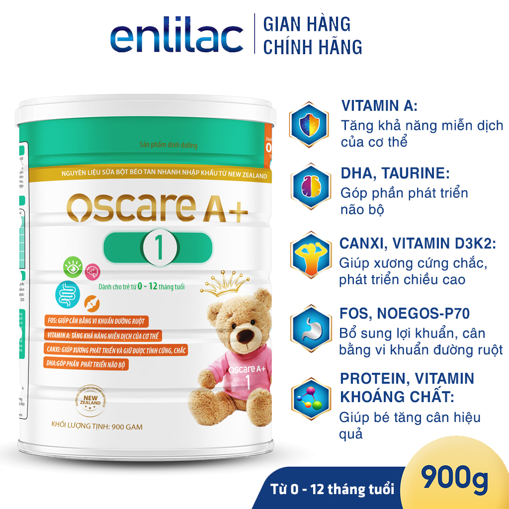 Sữa dành cho trẻ táo bón Oscare A+ Baby