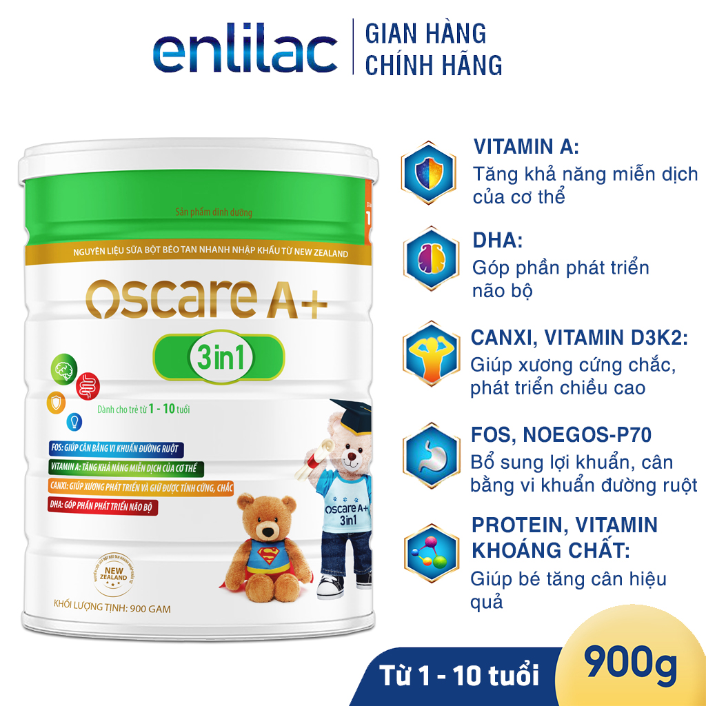 Sữa bột cho bé Oscare A+ 3 In 1