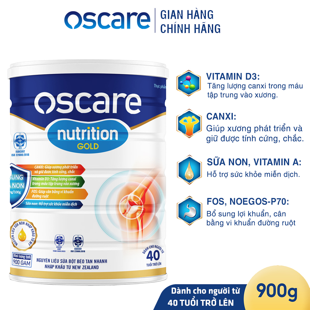 Sữa chống loãng xương cho người trung niên Oscare Nutrition Gold